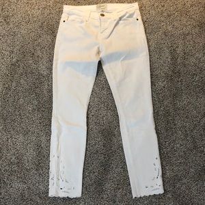 Current Elliot white jeans